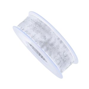 Magideal - Cinta De , Artesanía De Bricolaje De Navidad, Envoltorio De Regalo, Decoración Del Hogar Para Hacer Lazos, Corona, Suministros De Arte , Plata