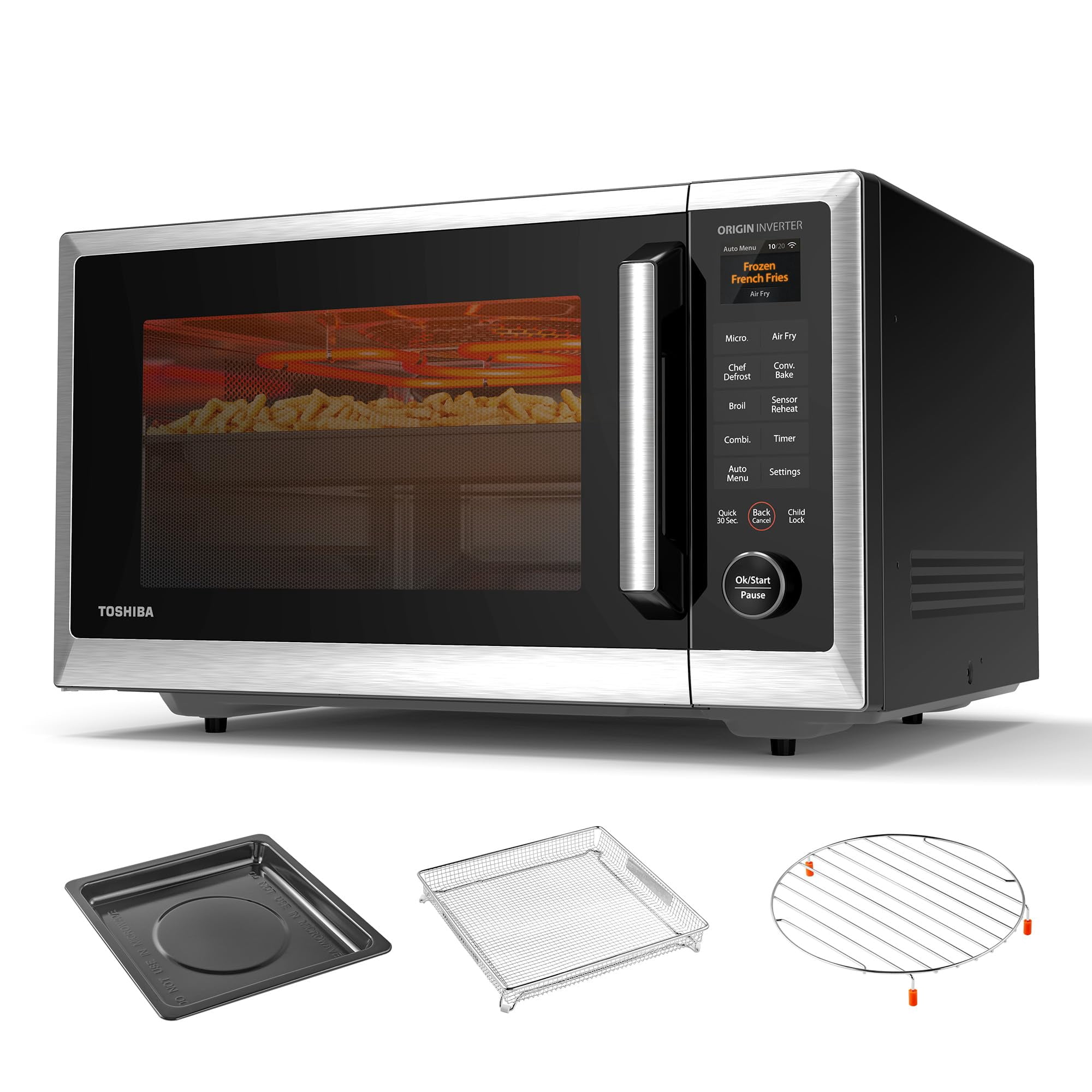Horno Microondas Toshiba Optichef Air Freyer 1.3 Pies Cúbicos 1100 W