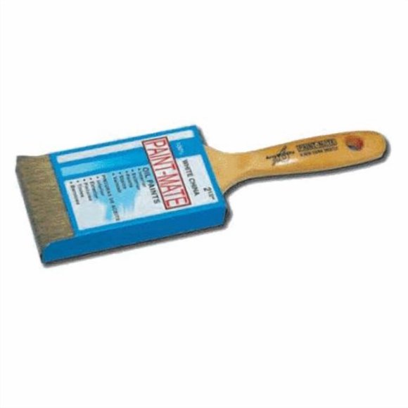 Pincel Arroworthy Paint-Mate de 2,5 pulgadas con cerdas blancas cinceladas