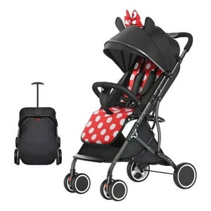 Coche De Paseo Compacto Plegable Lubabycas Rojo