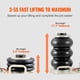 thumbnail image 4 of Airbag triple Air Jack VEVOR de 3 toneladas/6600 libras, color blanco, 4 of 9