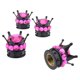 thumbnail image 5 of 4 Piezas Crown Bling Diamond Neumático / Tapas De Válvula De Vástago De Rueda Coche Camión Vehículo Coral, 5 of 5