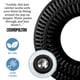thumbnail image 2 of Atrapa pelos TUB RING protector de desagüe emergente negro, 2 of 8