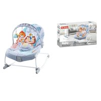 Mecedora Bebé Silla Nido Musical Vibración Azul Lubabycas