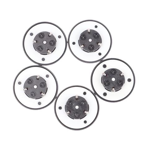 Magideal - Piezas De Reparación Del Soporte De Cd Del Eje Del Husillo Tapa Del Motor De Cerámica Eje Del Husillo Bandeja Para Tocadiscos Reproductor De Dvd Portá 5 Piezas