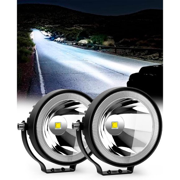 Par de focos LED NAOEVO de 4 pulgadas, 60 W, 6000 lm