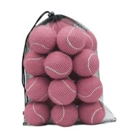 Magideal - 20 Pelotas De Tenis Elásticas De 2,52 Pulgadas De Diámetro, Pelotas De Juguete Para Perros De Entrenamiento Elásticas, Pelotas De Entrenamiento Resist Rosa Claro