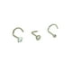 thumbnail image 1 of Pack 3 Piercing Nostril S Y L Zirconia Titanio Astm F136 20g, 1 of 3