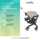 thumbnail image 3 of Combo de silla de coche y cochecito para bebés Evenflo Shyft DualRide, 3 of 7