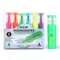 Gxin - Destacador Resaltador Set 6 Colores Marcadores Fluor