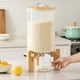 thumbnail image 2 of Dispensador de arroz HBlife de vidrio de 8 litros con soporte de madera y taza medidora, 2 of 3