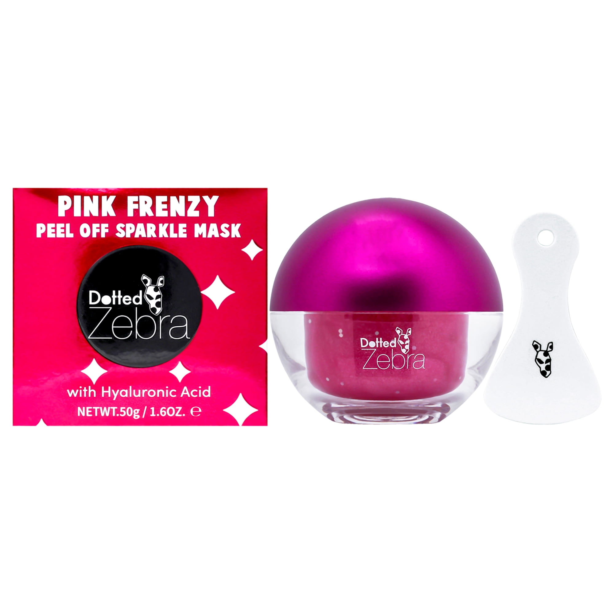 Dotted Zebra - Mascarilla Despegable Brillante - Frenesí Rosa De Para Mujer - Mascarilla
