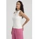 thumbnail image 4 of Polera Mujer Rib Medio Cierre Crudo, 4 of 8