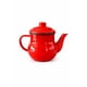 thumbnail image 2 of Tetera de té enlozada roja, 2 of 3