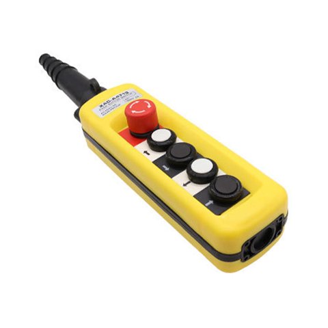 Magideal - Interruptor De Botón De Elevación Con Interruptores Básicos Industriales De Barril De Goma De Grúa De Elevación , Xac A4713