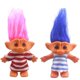 thumbnail image 1 of Set de muñecas Troll Yintlilocn Vintage de 7,5 cm con ropa, paquete de 2, 1 of 5