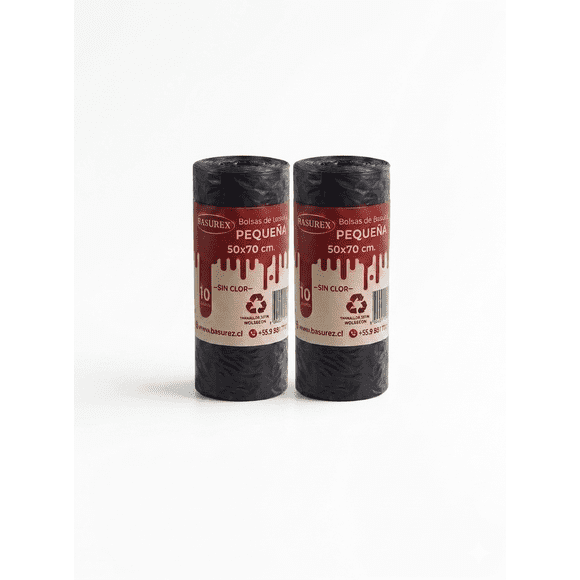 SET 2 Rollos Bolsa Basura 50x70 20 unidades