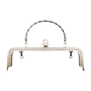 Magideal - Maneta De Bolso De Metal Purse Purse Hardware Rectangular De Hierro Mango De Marco De Embrague Resistente Para El Bolso De Bolso De Bolso Hacer Billet Oro