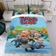 thumbnail image 4 of Timmy Time Conjunto de sábanas temático, trío de piezas, cómodo y amigable con la piel, diseño único, regalo de decoración para el hogar para familiares, amigos y fans,135cm *200cm, 4 of 6