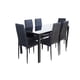 thumbnail image 1 of Comedor 6 Sillas Color Negro De Vidrio Templado, 1 of 3