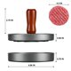 thumbnail image 2 of Prensa para hamburguesas PIQUEBAR de acero inoxidable de 11,5 cm antiadherente, 2 of 7