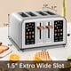 thumbnail image 2 of Toaster SEEDEEM, pantalla táctil de acero inoxidable de 4 rebanadas, 1800 W, 2 of 8