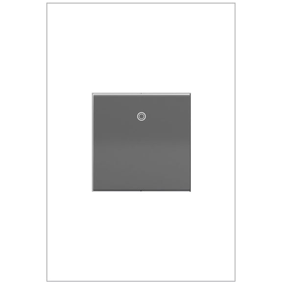Legrand adorne interruptor de palanca de 15 A para 1 o 3 vías (acabado magnesio), ASPD1532M4