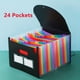 thumbnail image 1 of 1pc Expanding File Folder, 12/24 Pockets Accordian File Organizer, Portable Expandable Plastic Filing Box, Accordion Bill/Paper/Document/Receipt Organizer Folders (A4/Letter Size), 1 of 3