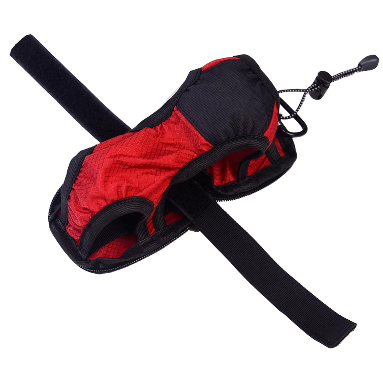 Ioensy - Bolsa De La Cubierta Del Portador De La Botella De Agua De La Correa Para El Hombro Con El Soporte De La Correa Larga Rojo