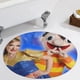 thumbnail image 5 of Bely y Beto Alfombra Redonda de Felpa Coral, Antideslizante, No Desprende Pelusas, Lavable y Duradera para Salón, Dormitorio y Habitación de Niños 60cm, 5 of 6