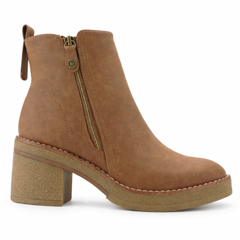Botin Camel Mujer Casual Chalada Bricca