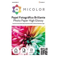 Micolor - Papel Fotografico Brillante A4 115 G 50 Hojas