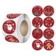 thumbnail image 1 of Etiquetas adhesivas navideñas, pegatinas navideñas redondas personalizadas de 1 pulgada para sellar sobres navideños., 1 of 6