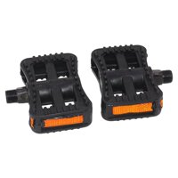 Magideal - Juego De Pedales De Bicicleta Eléctrica, Antideslizante, Ancho, Plano, Ligero, Con Reflectores, Pedales De Bicicleta Eléctrica, Accesorios De Ciclismo