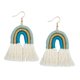 thumbnail image 5 of Pendientes Colgantes Con Forma De Arco Iris Con Flecos Y Borlas De Joyería De Moda Verde, 5 of 5