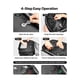 thumbnail image 4 of Mochila de viaje con aspiradora VEVOR 65L con bomba y cierre TSA, color gris, 4 of 9
