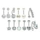 thumbnail image 3 of 12 Uds. Conjunto De Anillos De Moda Para El Ombligo, Piercing, Joyería, Barras, Colgante Largo, 3 of 5