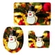 thumbnail image 1 of 3 unids navidad ba?o estera de ba?o alfombrilla set inodoro tapa tapa c949cp, 1 of 5