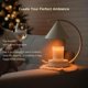 thumbnail image 3 of Lámpara calentadora de velas bamboo&life Luna en arco con dimmer táctil, 3 of 8