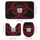 thumbnail image 3 of 28 años después-theme 4-Piece Shower Curtain Set with Rugs, Waterproof Bathroom Decor Set Includes Bath Mat, U-Shaped Rug, Toilet Lid Cover and Curtain with Hooks, 3 of 6