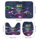 thumbnail image 3 of Chico Bestia Lobo solitario-theme 4-Piece Shower Curtain Set with Rugs, Waterproof Bathroom Decor Set Includes Bath Mat, U-Shaped Rug, Toilet Lid Cover and Curtain with Hooks, 3 of 6