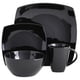 thumbnail image 2 of Juego de vajilla Gibson Soho Lounge Square Black 16 piezas, 2 of 6