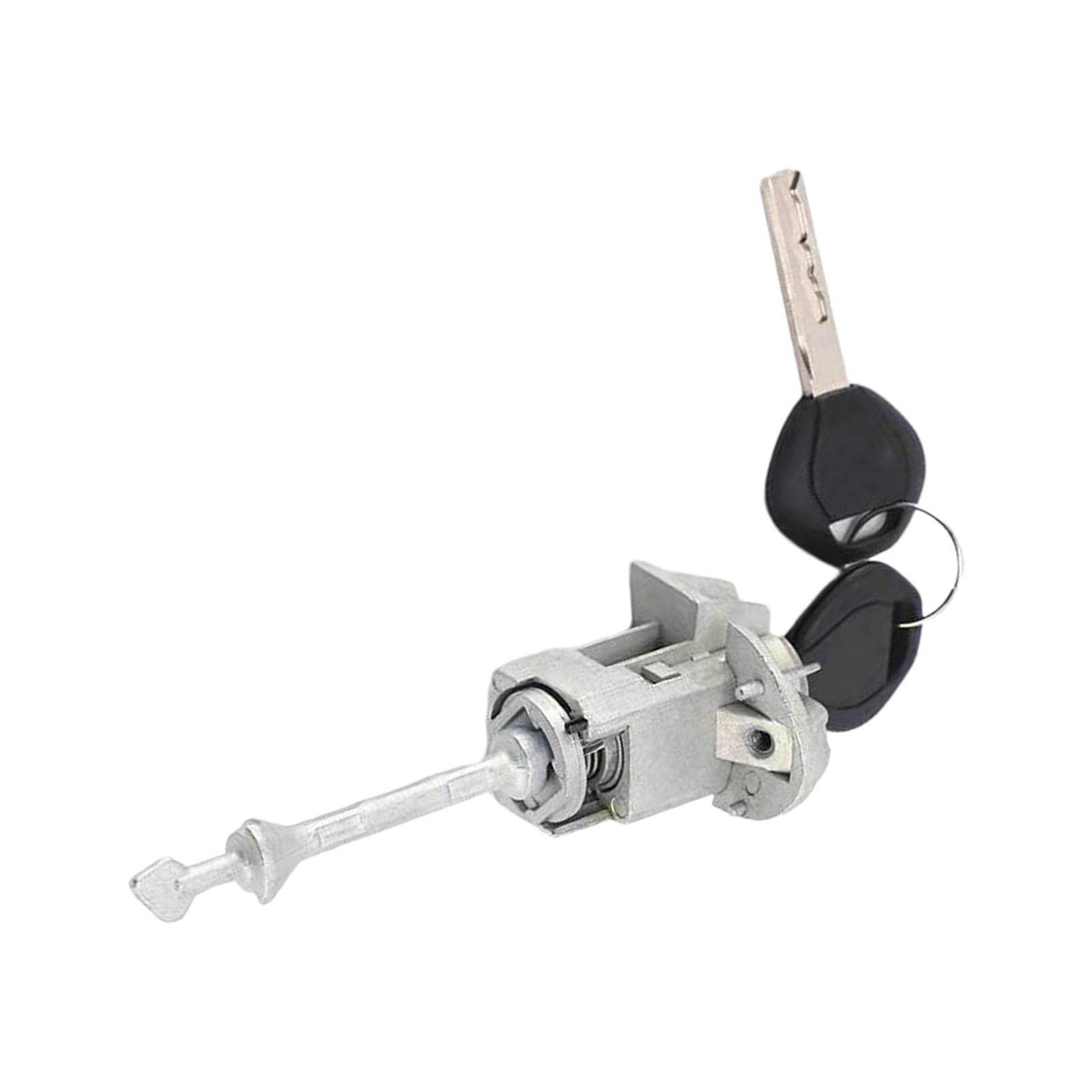 Magideal - Conjunto De Barril De Cilindro De Cerradura De Puerta Delantera, Accesorios De Repuesto Para Lado Izquierdo Del Conductor Llaves, Cerradura De Para X1