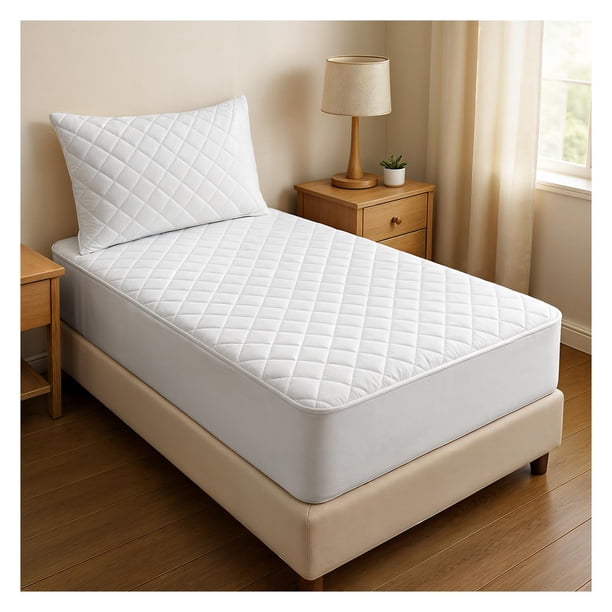 CUBRE COLCHON 1,5 PLAZAS IMPERMEABLE blanco 1.5 PLAZAS
