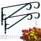 thumbnail image 1 of Colgadores para plantas Hystun Outdoor, 2 unidades, 39 cm, hierro verde negruzco, 1 of 6