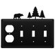 thumbnail image 1 of Cubierta para interruptor Village Wrought Iron EOSSS-83, 21 cm, negra, 1 of 1