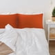 thumbnail image 2 of REGALWOVEN Paquete de 2 Fundas de Almohada de Algodón Egipcio para Almohada Queen, 19"x29" Naranja, 2 of 7