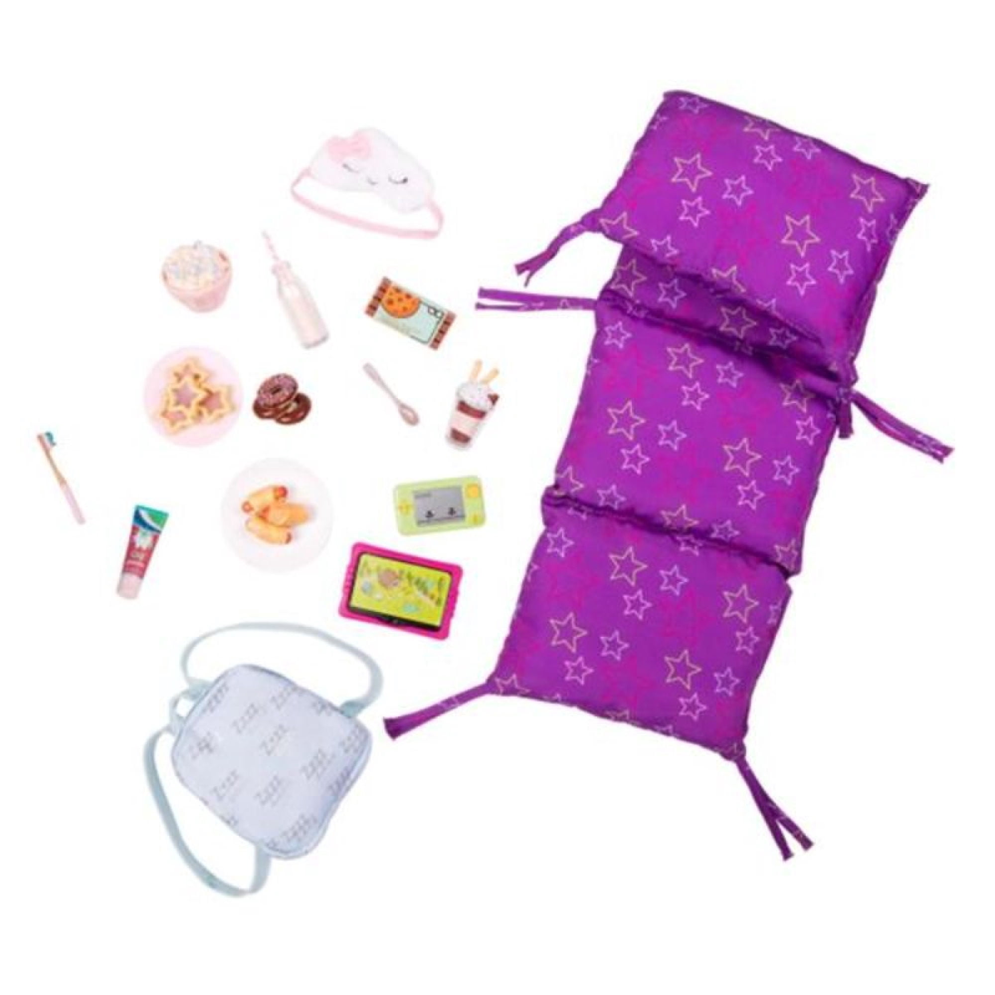 Set Accesorio Muñeca fiesta pijamada