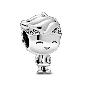 Fershop - Charm Plateado Niño Con Skate