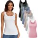 thumbnail image 1 of TVKSOM 7 Pack Tank Tops for Women Scoop Neck Basic Sleeveless, 1 of 3
